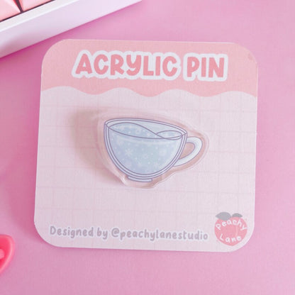 Winter Cup Acrylic Pin