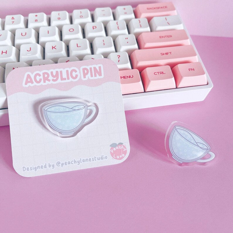 Winter Cup Acrylic Pin