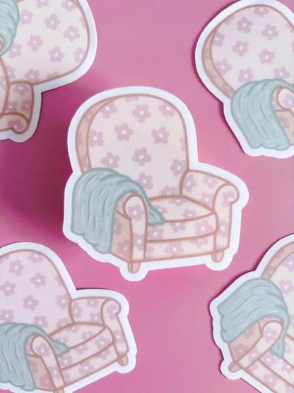 Cosy Armchair Vinyl Sticker