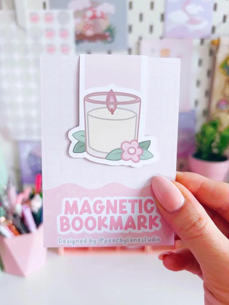Candle Magnetic Bookmark