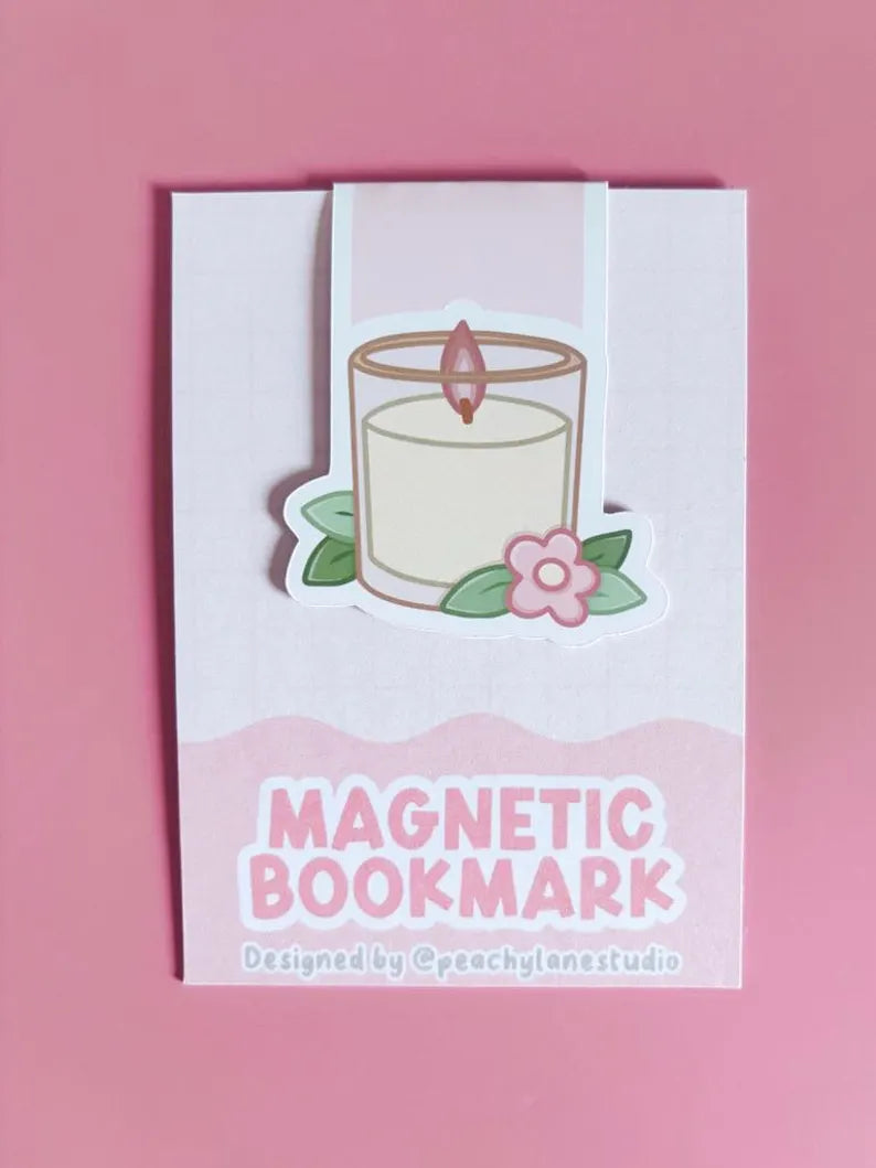 Candle Magnetic Bookmark