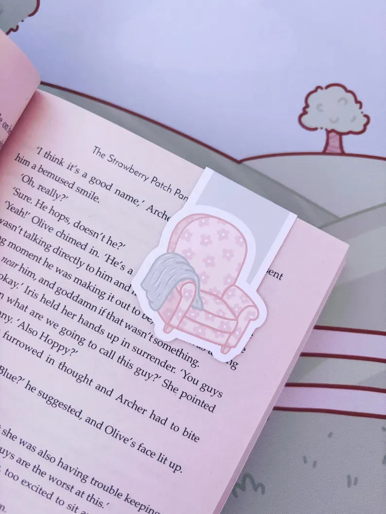 Cosy Armchair Magnetic Bookmark