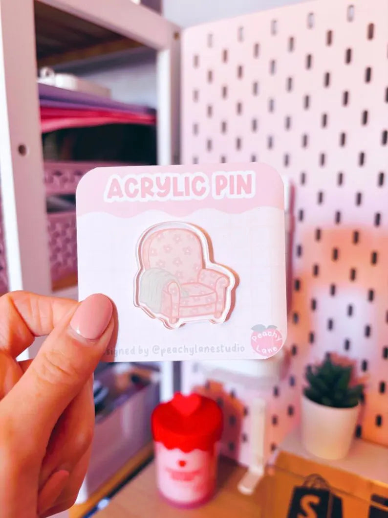Cosy Armchair Acrylic Pin