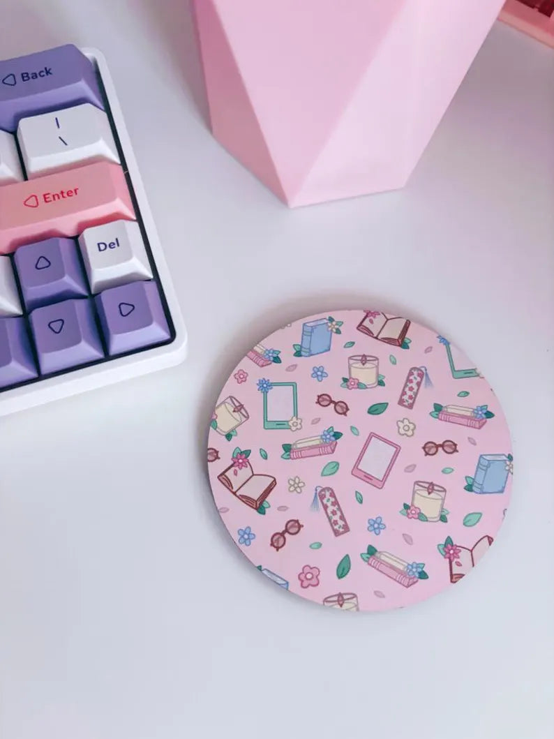 Bookish Circle Coaster