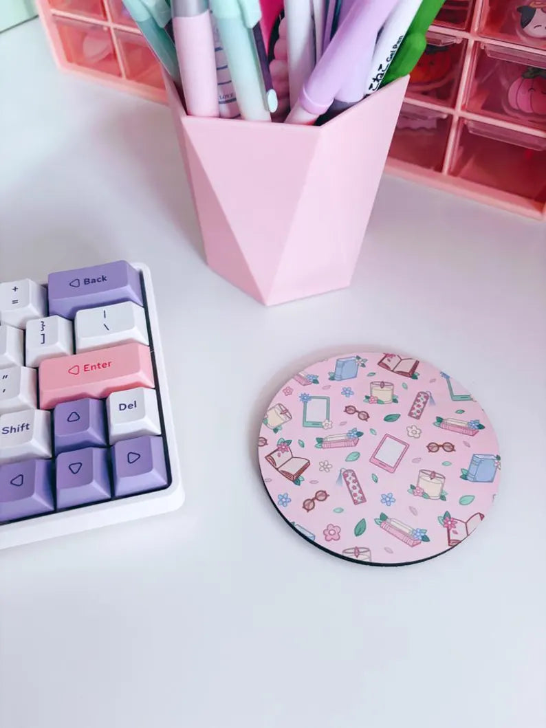 Bookish Circle Coaster