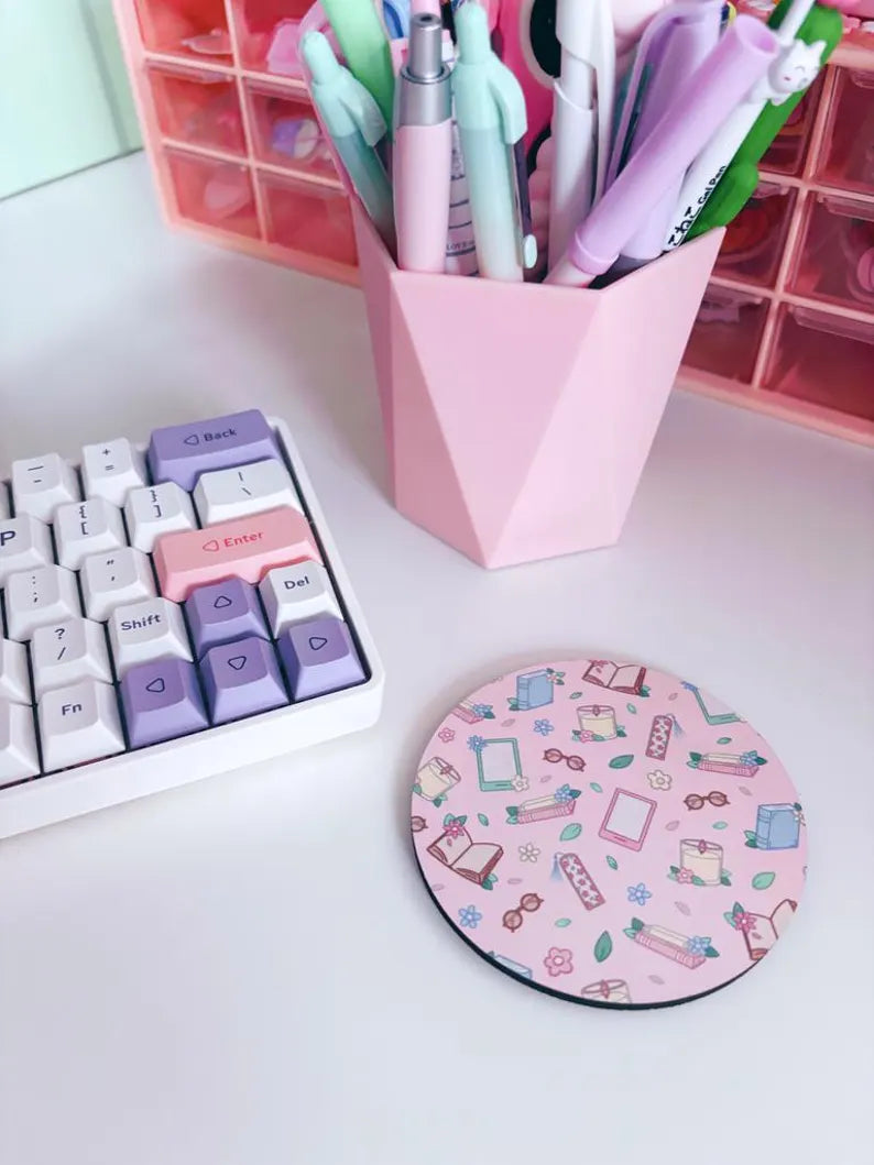 Bookish Circle Coaster