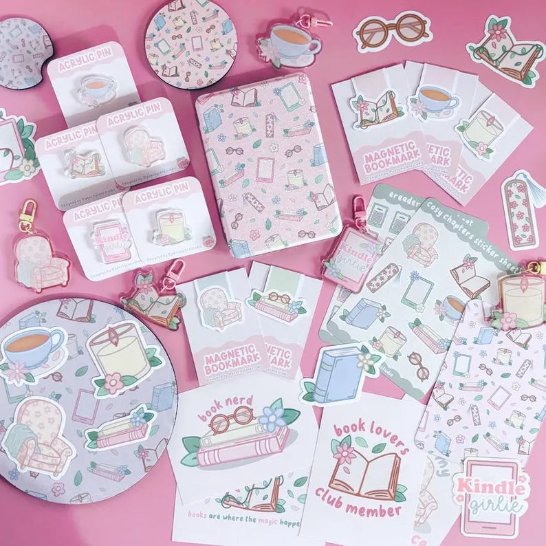 Cosy Armchair Glitter Acrylic Keychain