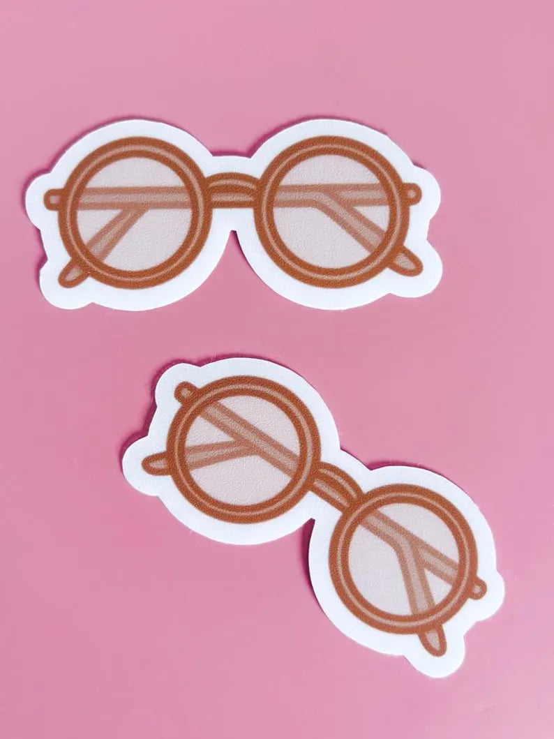 Reading Glasses Vinyl Sticker