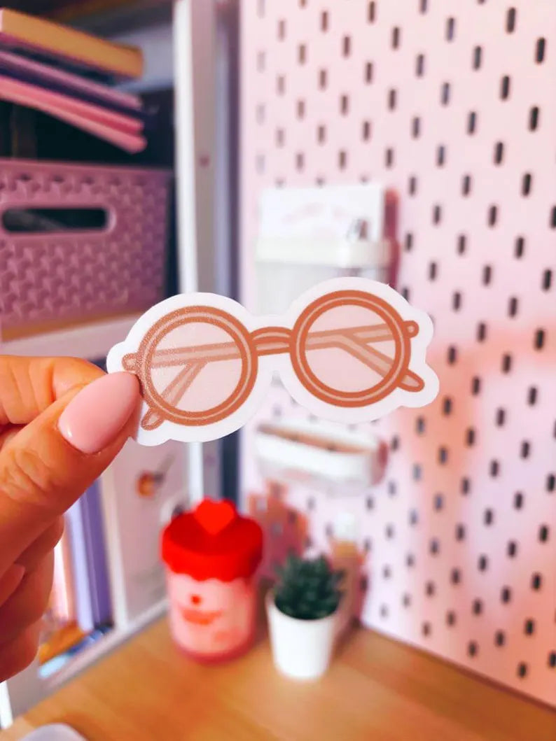 Reading Glasses Vinyl Sticker
