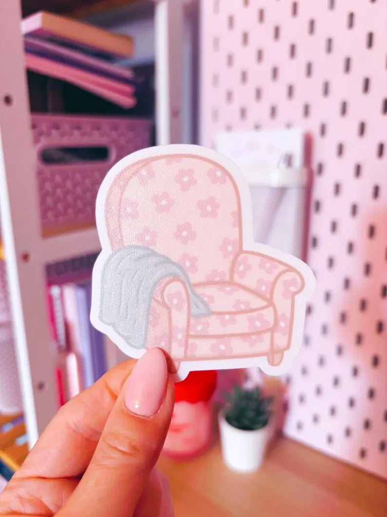 Cosy Armchair Vinyl Sticker