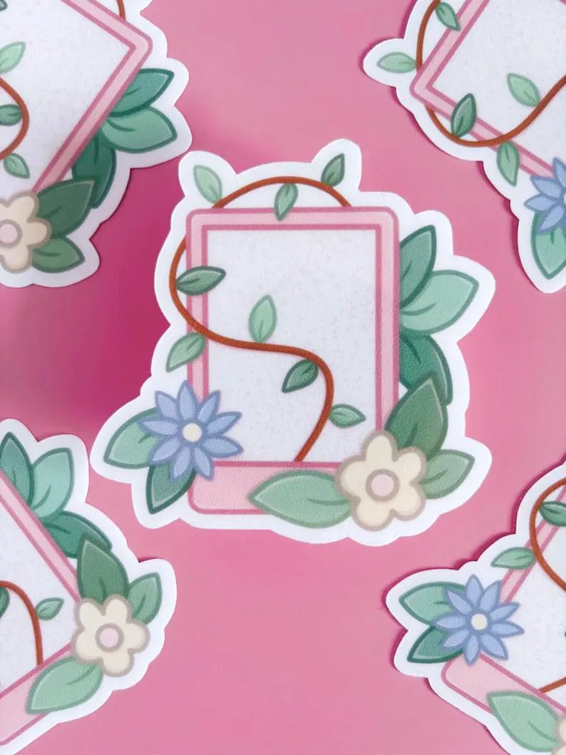 Floral Kindle Vinyl Sticker