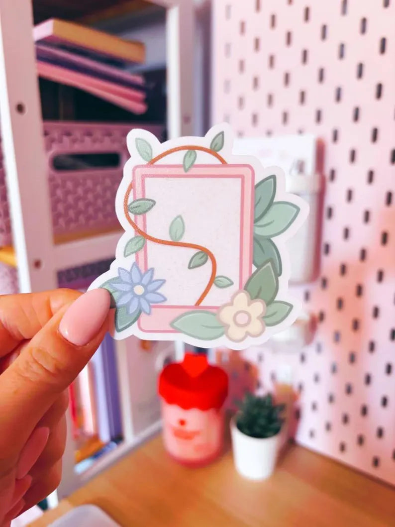 Floral Kindle Vinyl Sticker