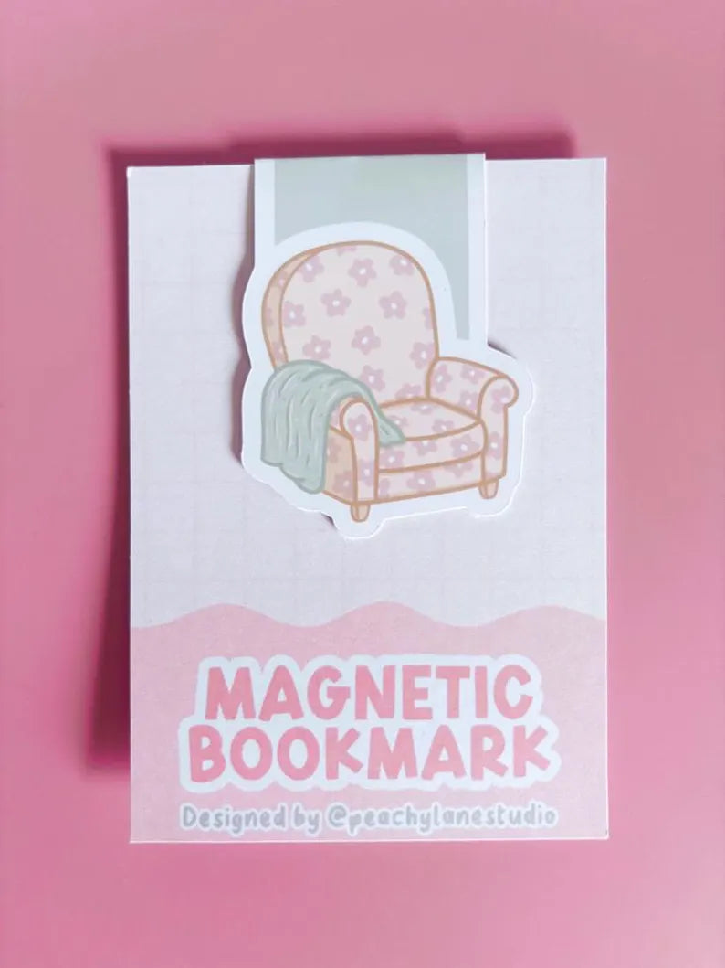 Cosy Armchair Magnetic Bookmark