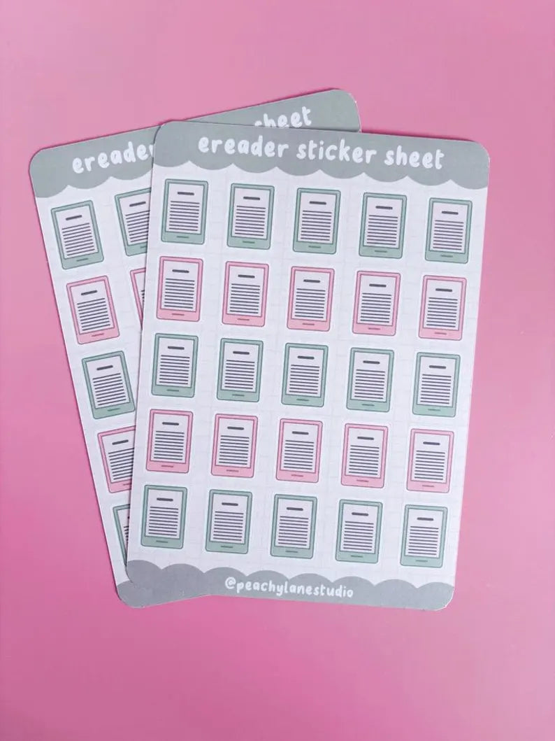 E-Reader Kindle/Kobo Sticker Sheet