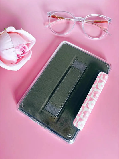 Retro Pink Flowers Kindle Case