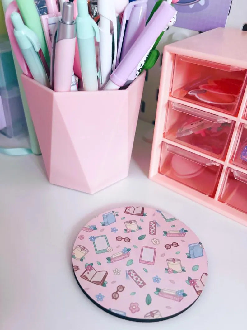 Bookish Circle Coaster