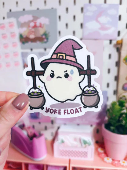 Yoke Float Gym Ghost Vinyl Sticker