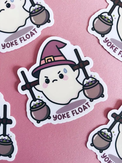 Yoke Float Gym Ghost Vinyl Sticker