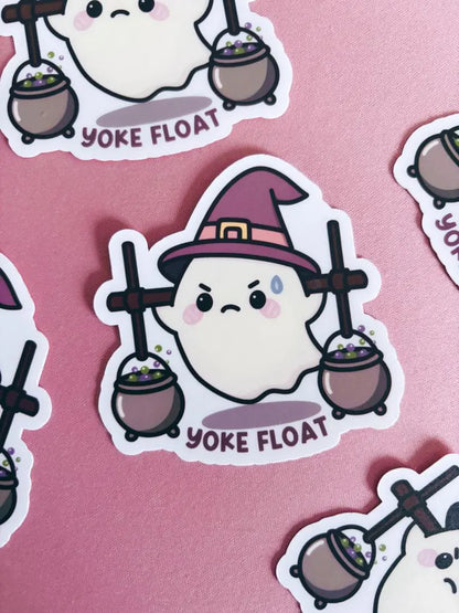 Yoke Float Gym Ghost Vinyl Sticker