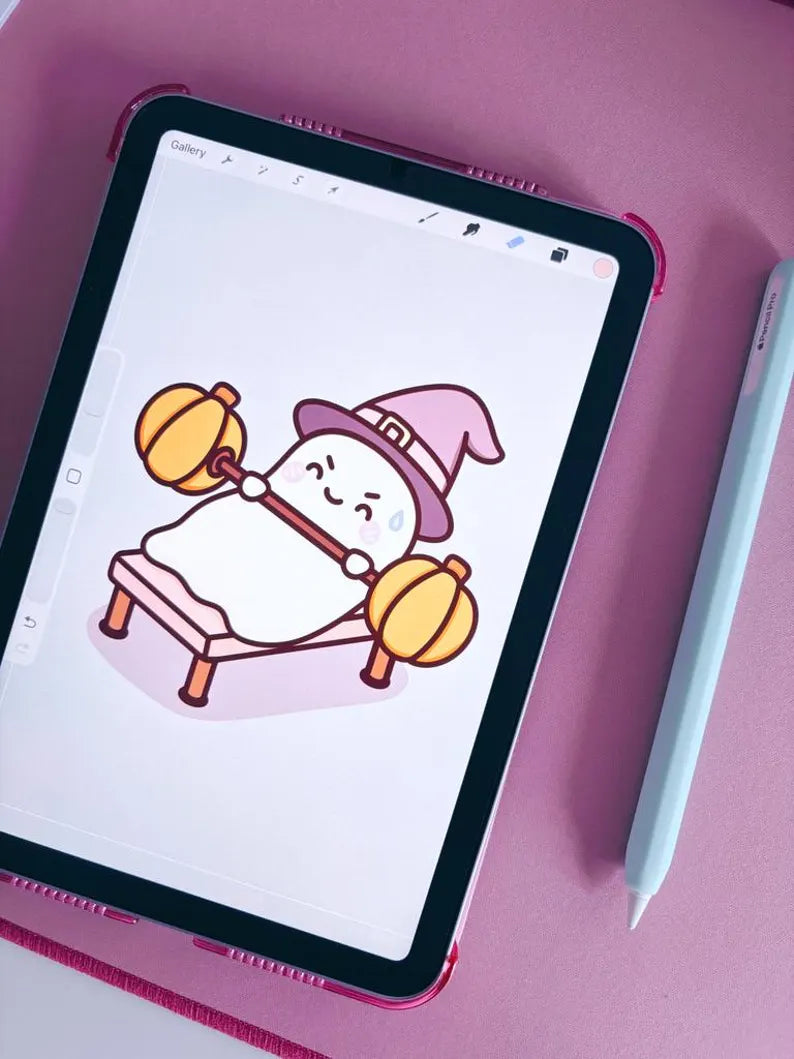 Rest In Press Gym Ghost Vinyl Sticker