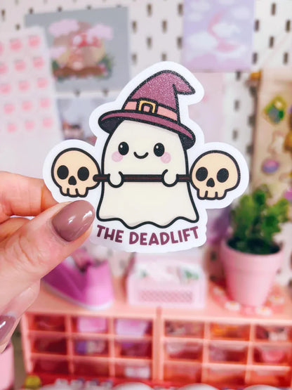 Deadlift Gym Ghost Vinyl Sticker