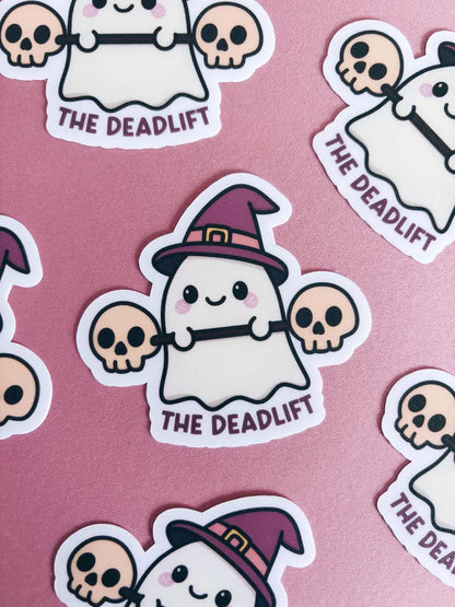Deadlift Gym Ghost Vinyl Sticker