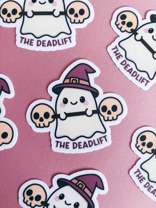 Deadlift Gym Ghost Vinyl Sticker