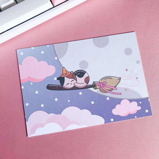 Witchy Cat Print